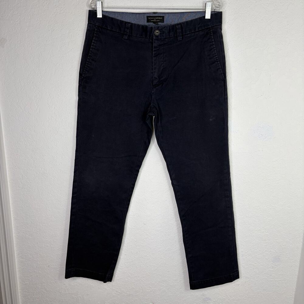 Banana Republic Navy Emerson Chino Pants size 33x30, classic, work, office